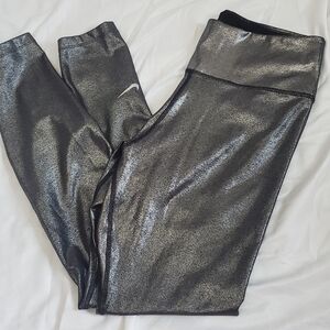 Nike Metallic Silver Leggings